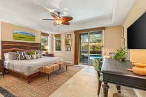 3 bedrooms, iron/ironing board, travel cot, Internet - Luxe Tropical Retreat w/ Private Pool, Spa, AC, Golf Cart Included (Kamuela)
