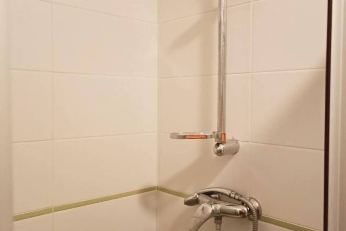Bathroom | Shower, hair dryer, towels