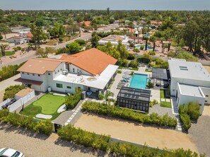 Exterior - SWSS 11BR Modern Compound | Pool, Hot Tub, Putting Green, Golf Cage & Games (Scottsdale)