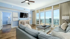 TV, fireplace - Phoenix Orange Beach 1805 Lazy River & Waterslide (Orange Beach)