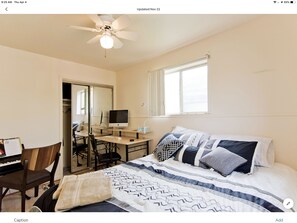 2 bedrooms, desk, iron/ironing board, free WiFi