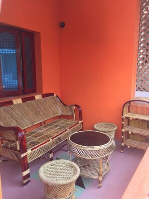 Property grounds - The Orange House, Center Ville Pondicherry (MG Road Area)