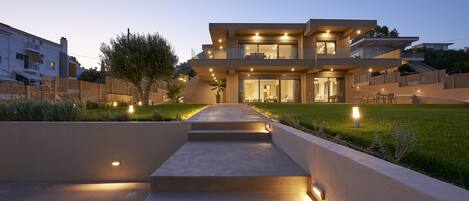 Front of property - evening/night