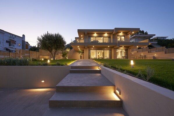 Front of property - evening/night