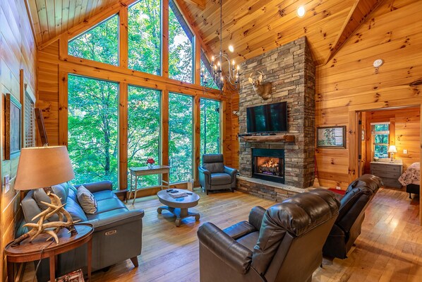 TV, fireplace, ping pong