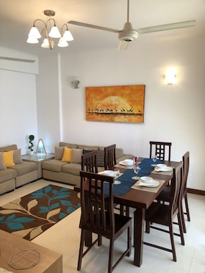 Exclusive Apartment, Multiple Beds, City View | Living area | Flat-screen TV - Hedges Court Residencies Town Hall- 2 Bed Room Apartment (Colombo)