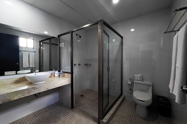 Deluxe Suite, 1 King Bed with Sofa bed | Bathroom | Shower, free toiletries, hair dryer, towels