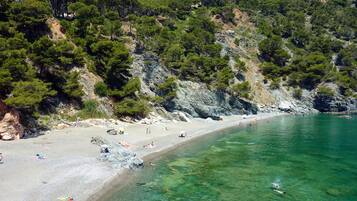 Accommodatie ligt op het strand