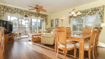 House, Multiple Beds (Hibiscus Pointe 124) | Living area | TV, DVD player