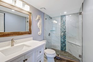Condo (Castle Beach 405) | Bathroom | Hair dryer