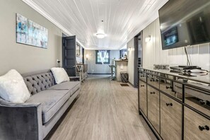 House, Multiple Beds (Beach Tree Hippie House) | Living area | TV - Beach Tree Hippie House (Fort Myers Beach)