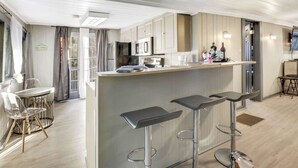 House, Multiple Beds (Beach Tree Hippie House) | Private kitchen | Coffee/tea maker, fridge, microwave, stovetop - Beach Tree Hippie House (Fort Myers Beach)