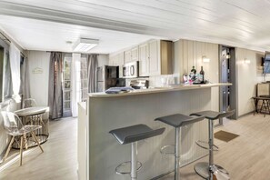 House, Multiple Beds (Beach Tree Hippie House) | Private kitchen | Fridge, microwave, stovetop, dishwasher - Beach Tree Hippie House (Fort Myers Beach)