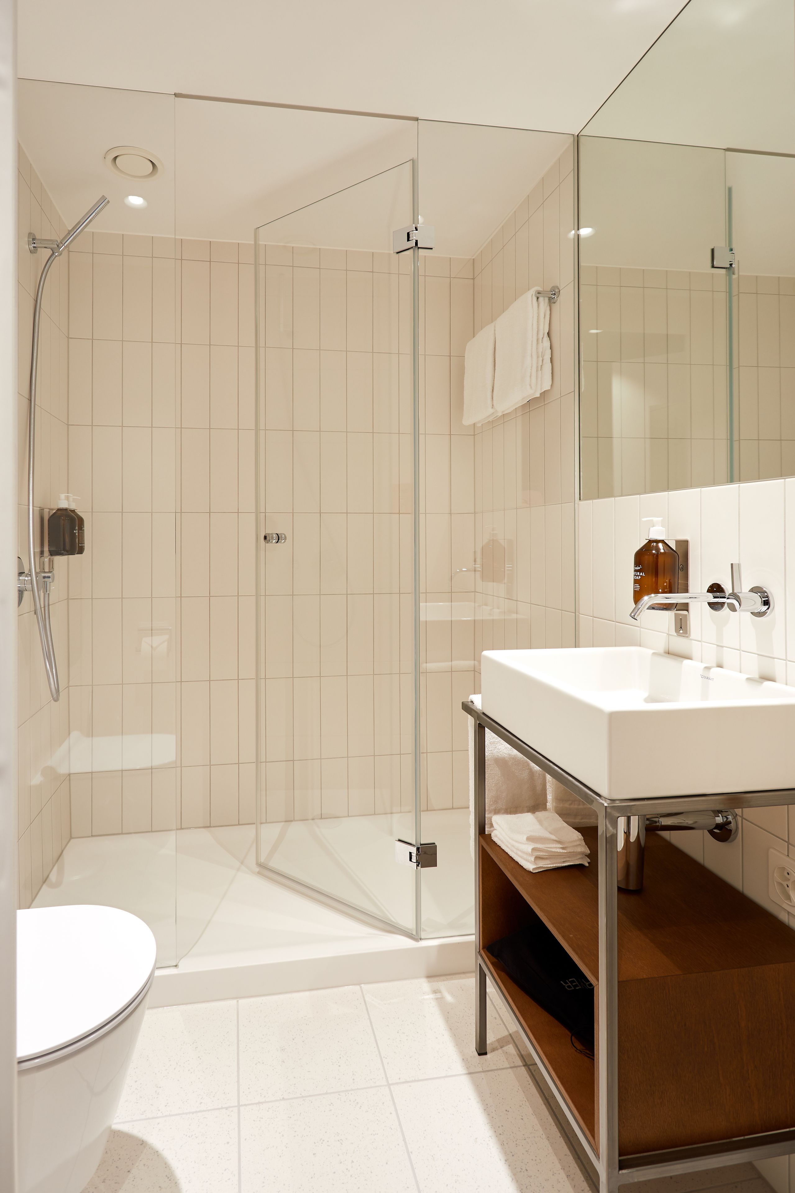 double room | bathroom | shower, hair dryer, bathrobes, slippers