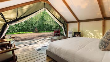 Fields Tent | Lakens van Egyptisch katoen, luxe beddengoed, pillowtop-bedden