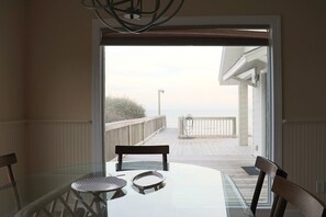 Dining - Oceanfront Elegance w/Private Beach Access, 2 King Suites & Stunning Views (Emerald Isle)
