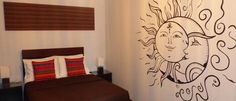 Kamar Double, 1 Tempat Tidur Double, kamar mandi pribadi | Meja kerja, setrika/meja setrika, Wi-Fi gratis, dan seprai linen