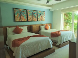 Superior Apartment, 3 Bedrooms, Jetted Tub | Desk, blackout drapes, iron/ironing board, free WiFi - The Beach Residence (Puerto Morelos)