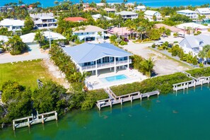Exterior - Modern Island Luxury | 4 En-Suite Masters, 6 BA, Pool, Dock & Outdoor Oasis (Key Colony Beach)