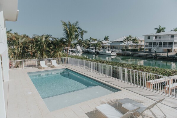 A heated pool