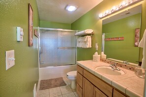 Chuveiro/banheira combinados, produtos de toalete biodegradáveis