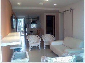 LCD TV, DVD player, foosball, table tennis