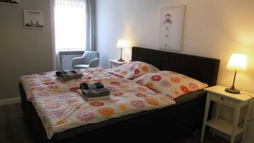 1 quarto, roupa de cama