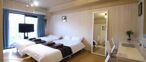 Blackout curtains, soundproofing, iron/ironing board, free WiFi