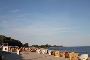 Vlak bij het strand