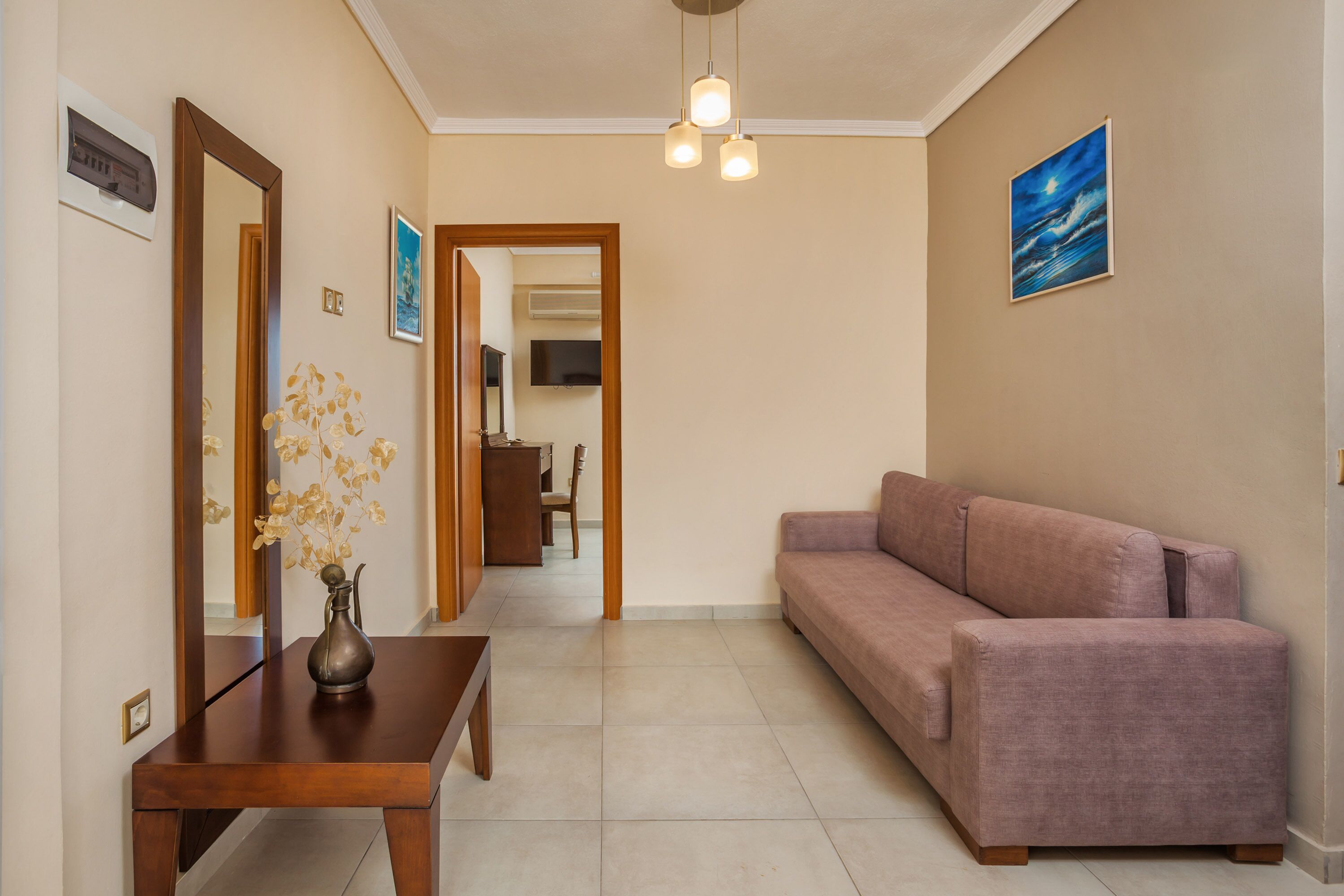 Familjelägenhet - 2 sovrum | Värdeförvaringsskåp på rummet, ljudisolering och strykjärn/strykbräda