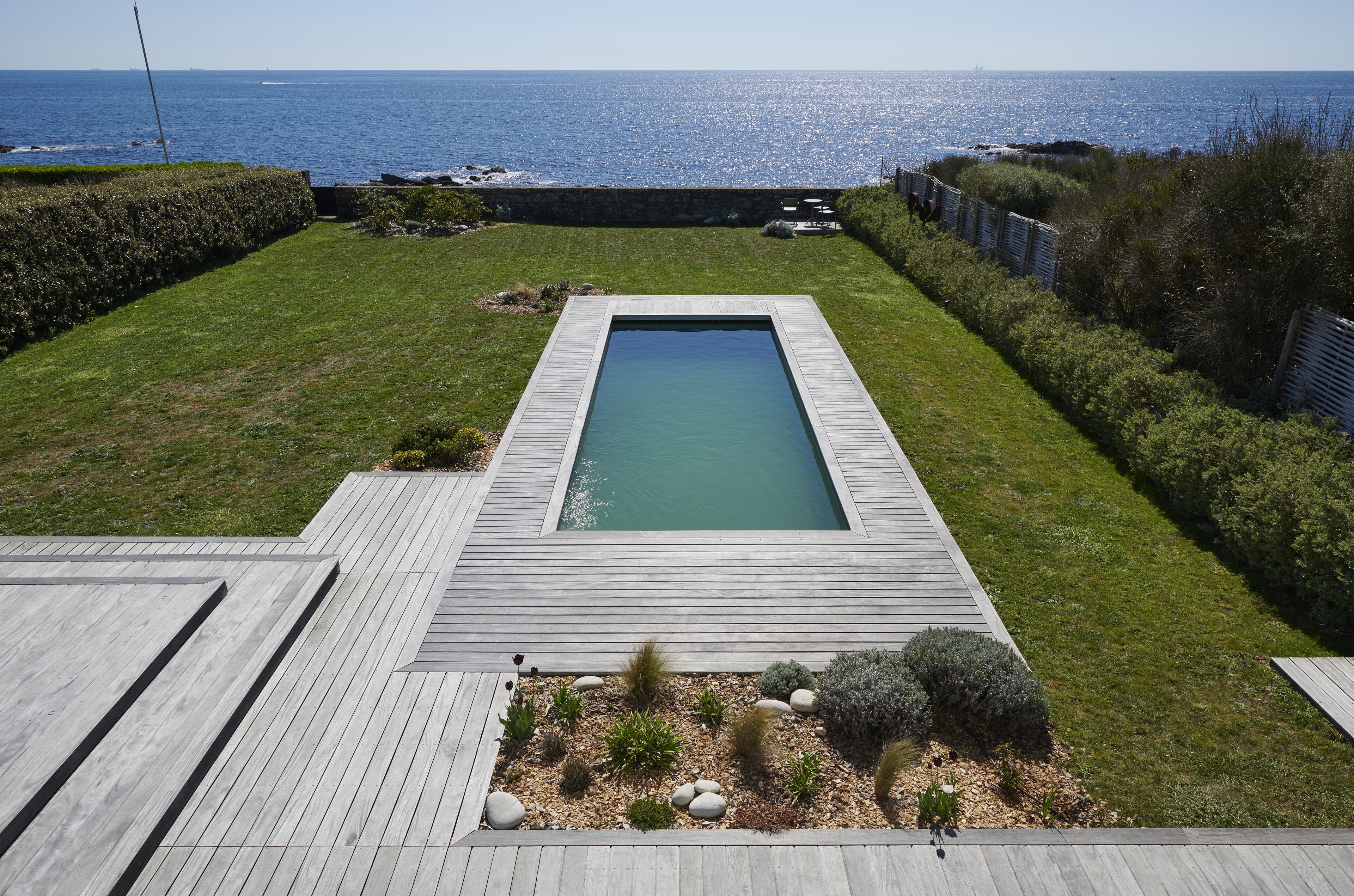 Piscine extérieure, piscine chauffée