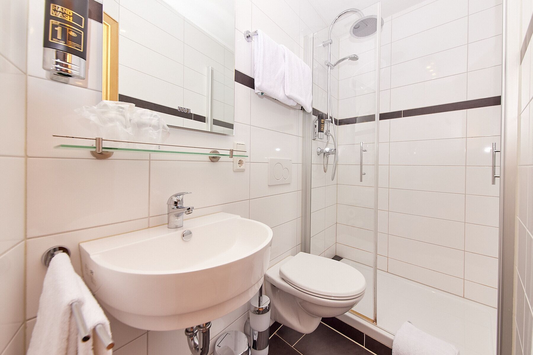 double room | bathroom | deep-soaking bathtub, free toiletries, hair dryer, towels