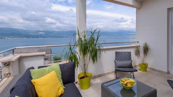 Penthouse, terrasse, vue mer | Terrasse/Patio