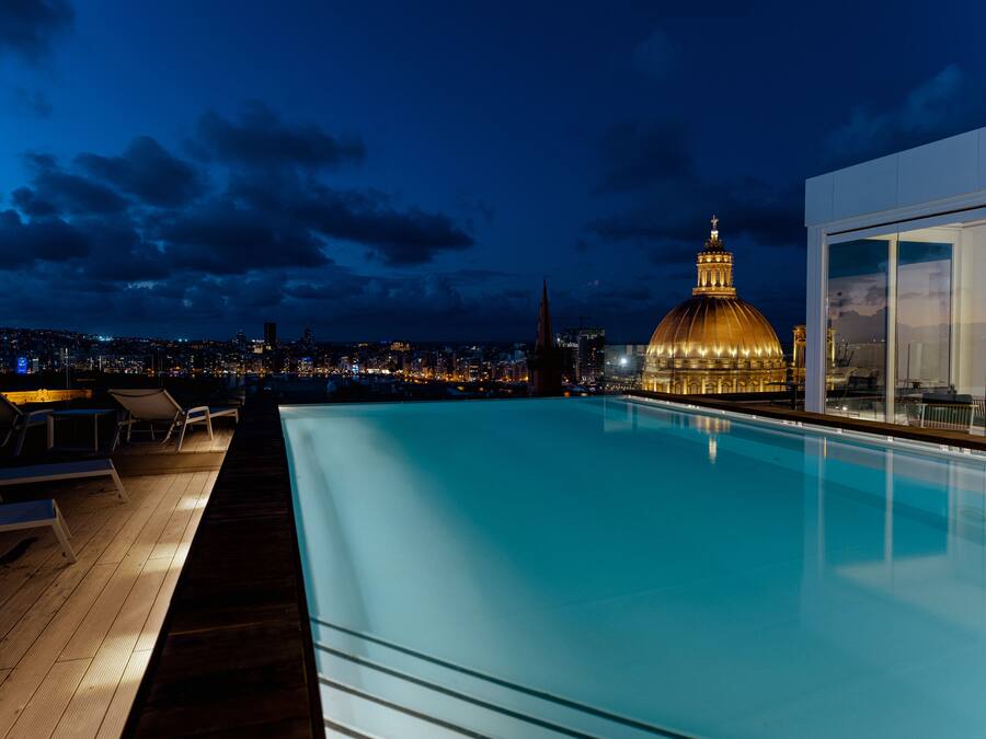 Outdoor pool, open 10:30 AM to 7:00 PM, sun loungers