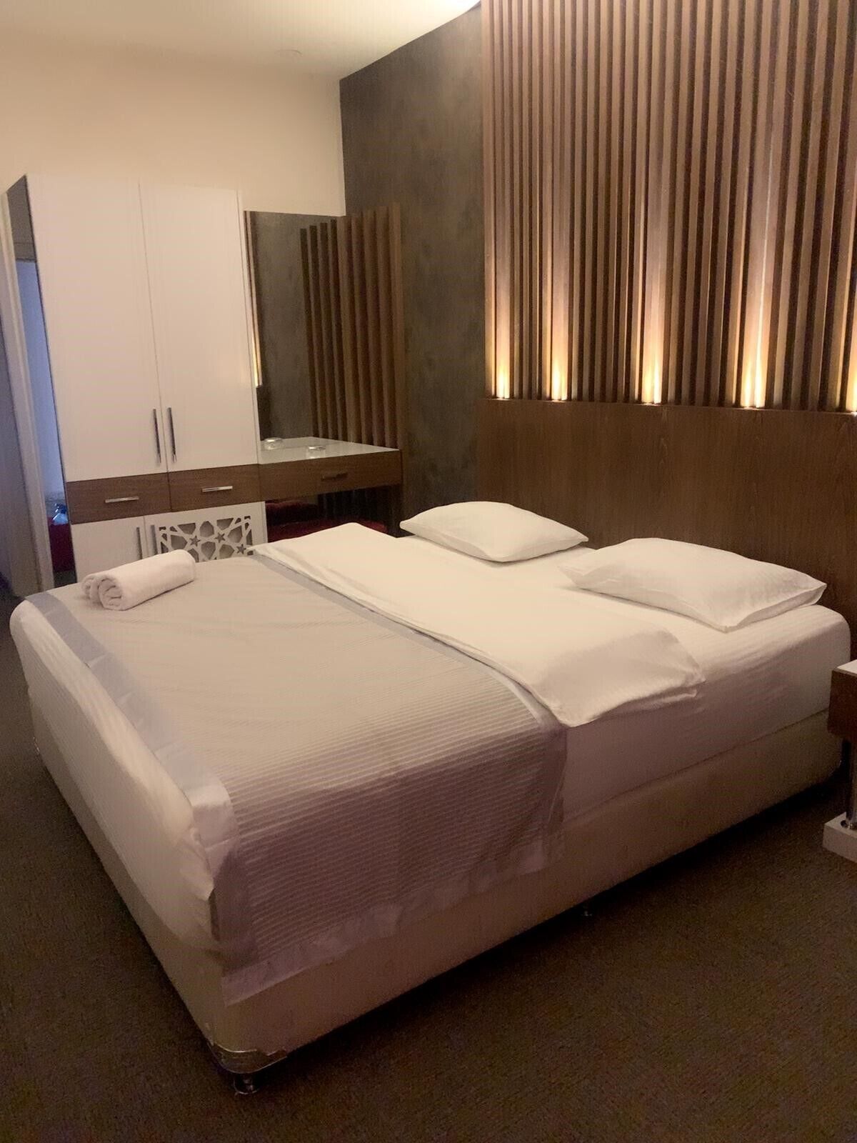 soundproofing, iron/ironing board, free wifi, bed sheets