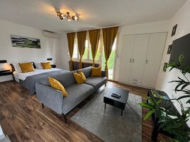 Deluxe Studio, Mountain View | In-room safe, soundproofing, free WiFi, bed sheets