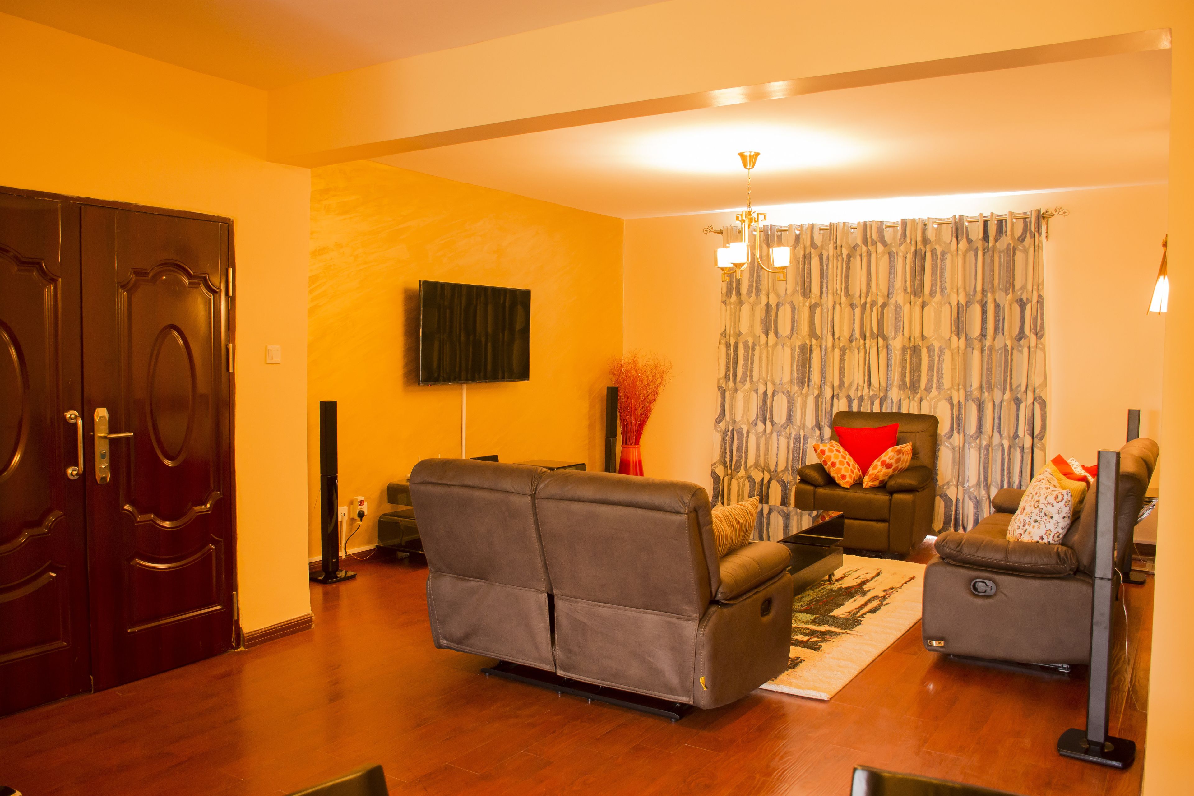 Appartement, plusieurs lits | Coin séjour