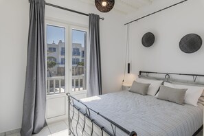 Lägenhet Superior - havsutsikt | Sängtillbehör av högsta kvalitet och memory foam-madrasser