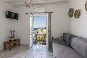 Superior Apartment, Sea View | Living area - Secret Garden Apartments (Mykonos)