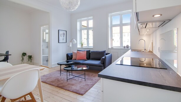 Apartamento, 1 cama de matrimonio | Cocina privada | Frigorífico grande, horno, placa de cocina y lavavajillas