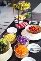 Daily buffet breakfast for a fee