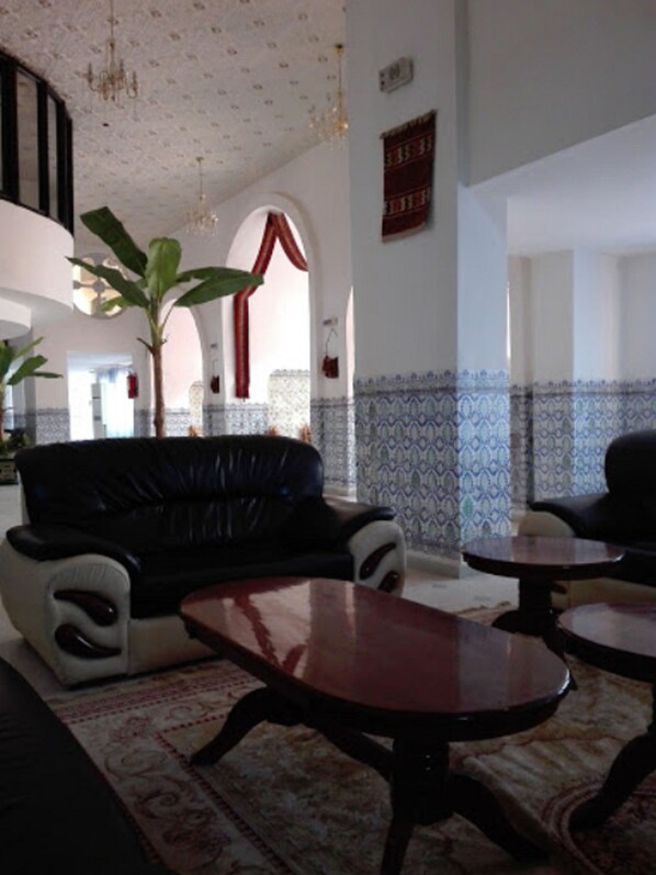 Sitteområde i lobbyen