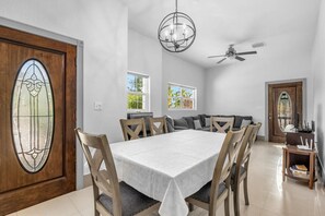 Dining - The Sun and Sea Villas - Both Homes nestled near the Long Bay Beach. (Long Bay)