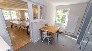 Cottage (4 Bedrooms) | Private kitchen | Fridge, microwave, coffee/tea maker, electric kettle - Perrymans Georgeham 3 bed / Sleeps 6 (Braunton)