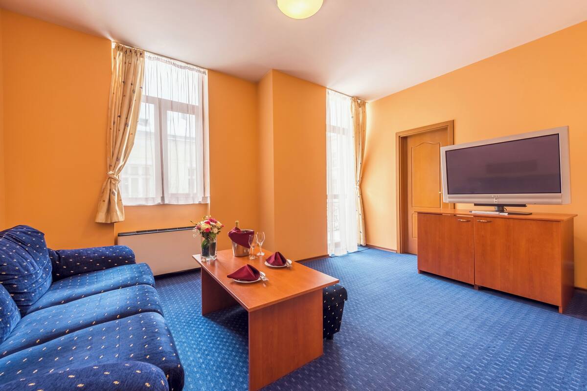 One Bedroom Apartment | Zona de estar | Una televisión
