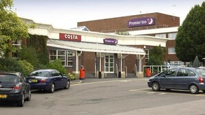A Costa hotel with a Premier Inn sign above the entrance. - Premier Inn Leicester Fosse Park (Leicester)
