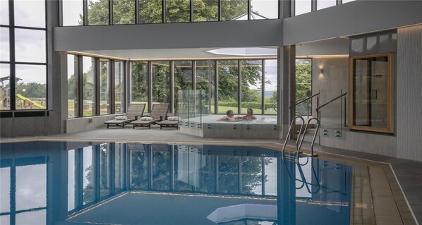 Indoor pool, outdoor pool