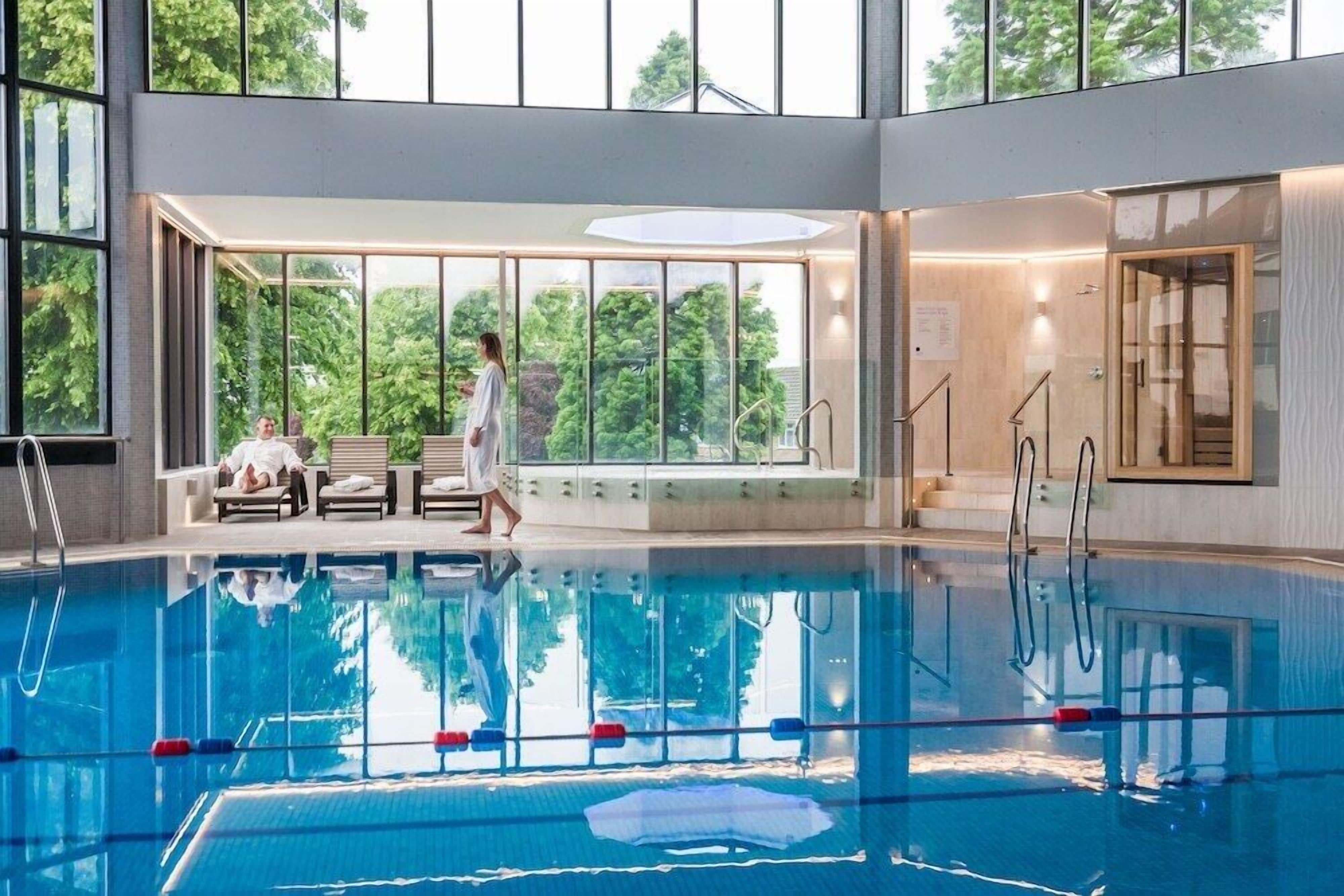 Indoor pool, outdoor pool