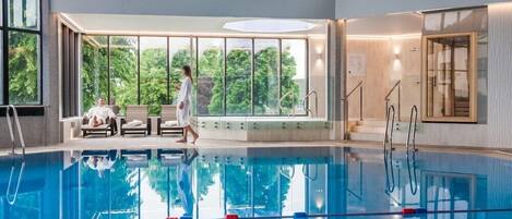 Indoor pool, outdoor pool