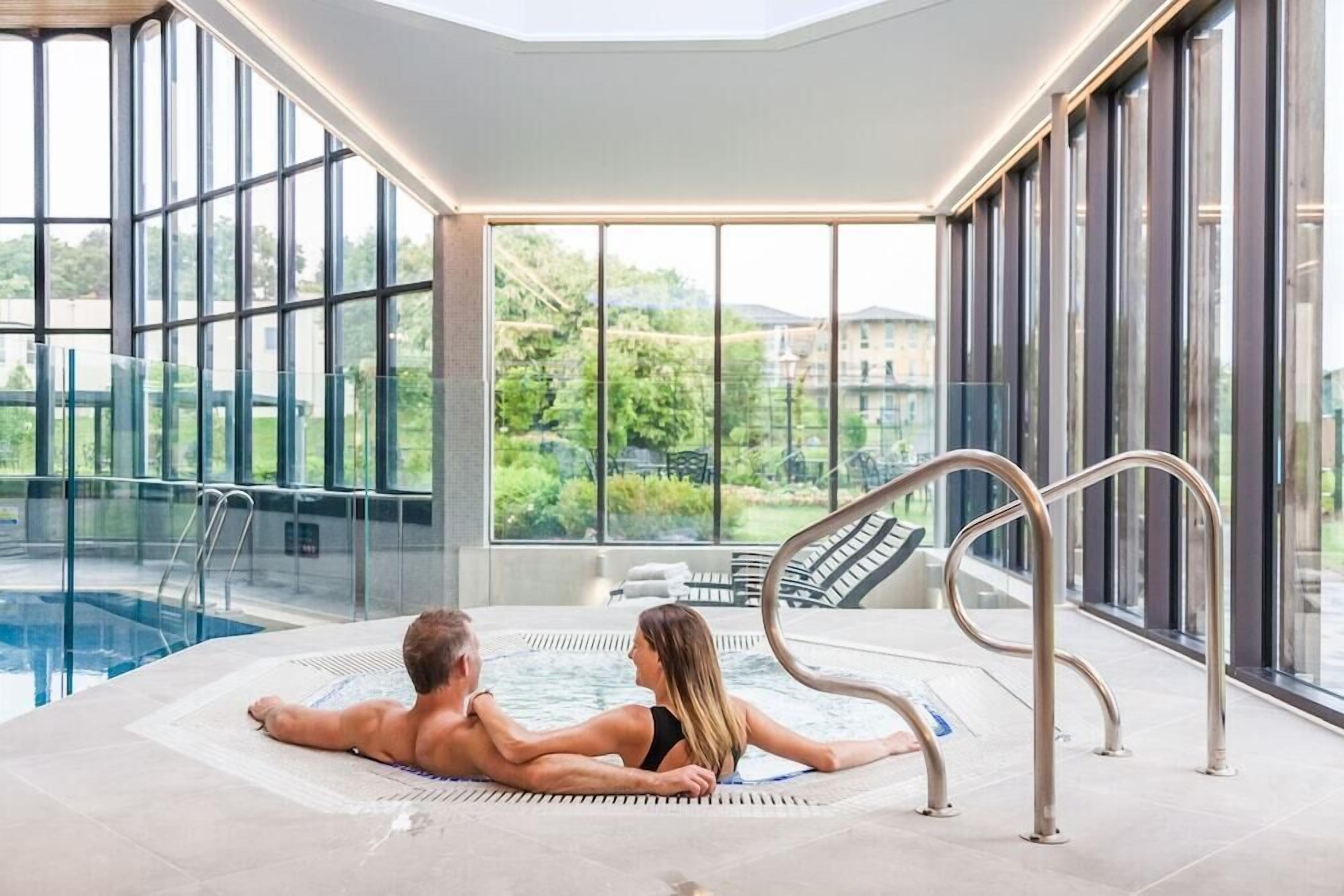 Indoor pool, outdoor pool